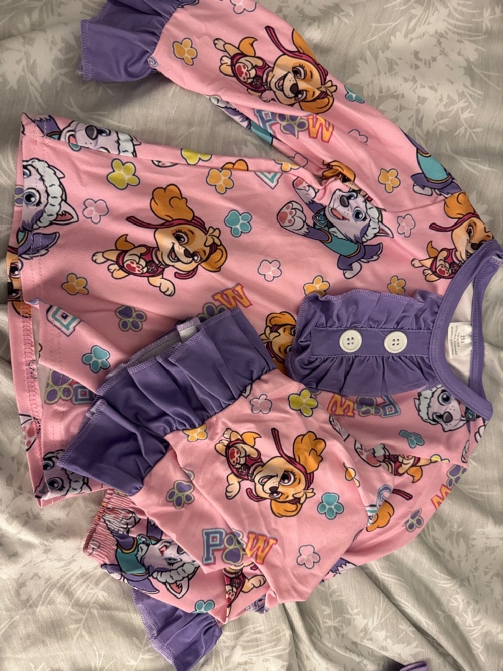 Paw Patrol Girls Pink and Purple Matching Set
